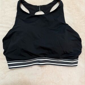 Athleta Black Swim top M/L 36D/DD
